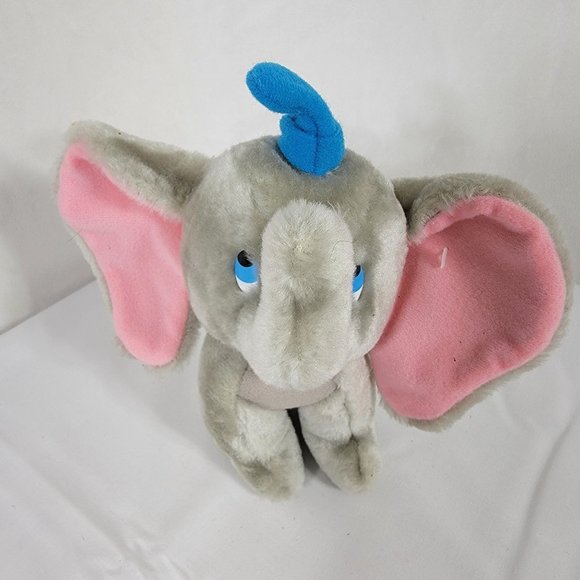 Vintage Disneyland Walt Disney World Dumbo Elephant 8" Plush Stuffed Animal Toy - Picture 6 of 9
